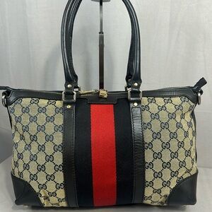 Gucci Navy Blue Rania Top Handle Bag